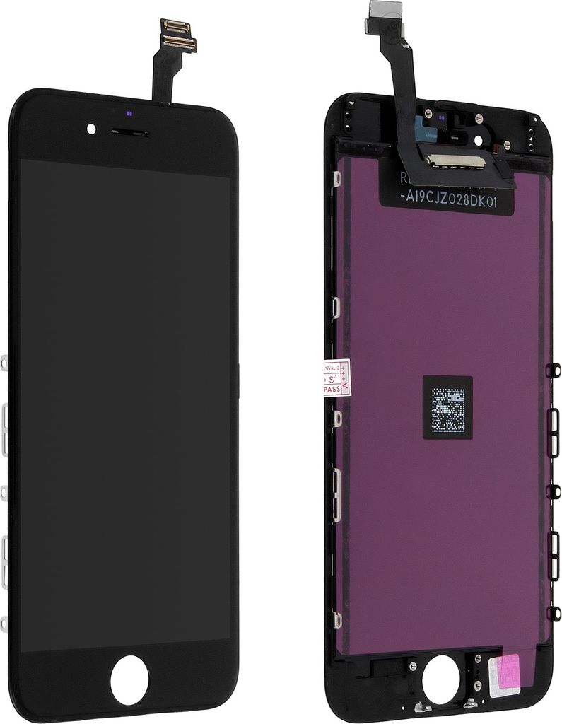 Avizar, LCD Komplettset Apple iPhone 6, 6S + Touchscreen, Schwarz