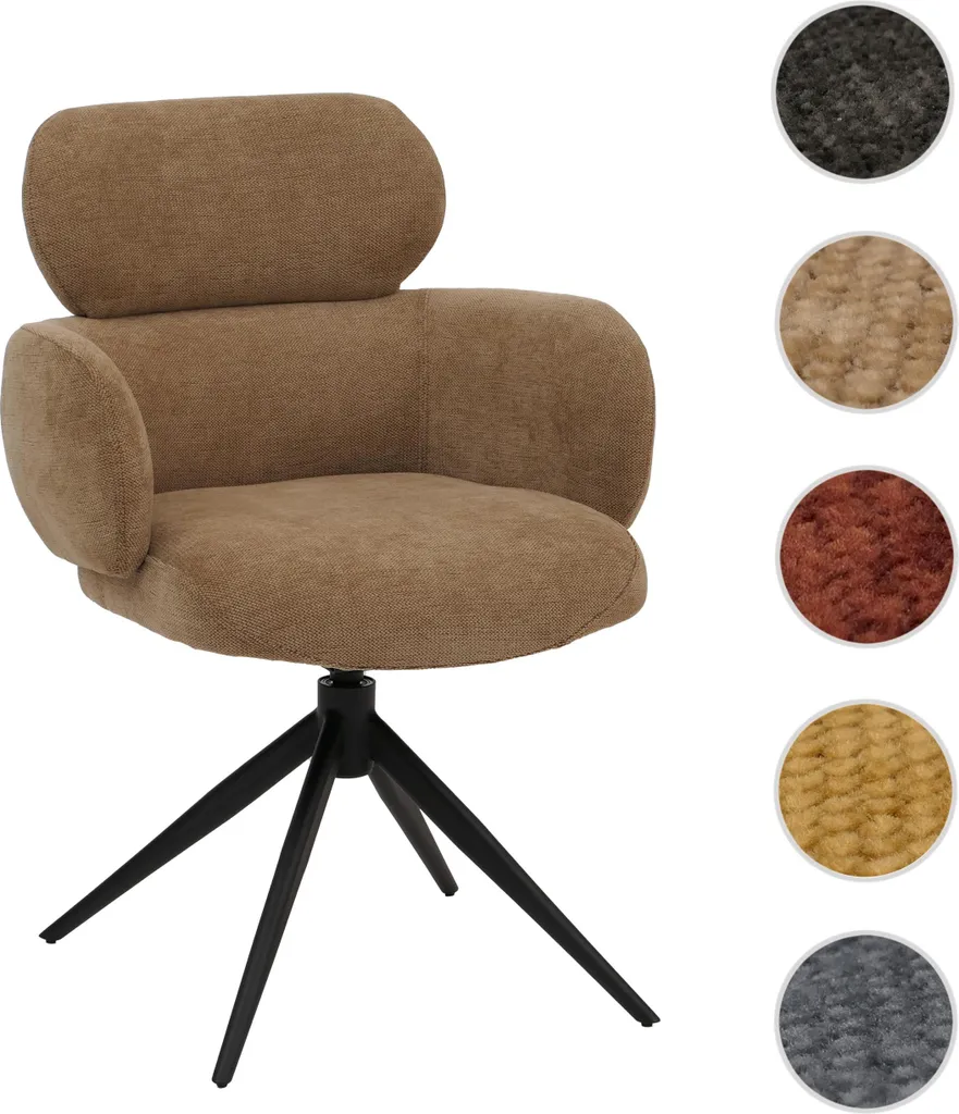 Chaise de salle à manger pivotante idéale pour table de séjour moderne - 8