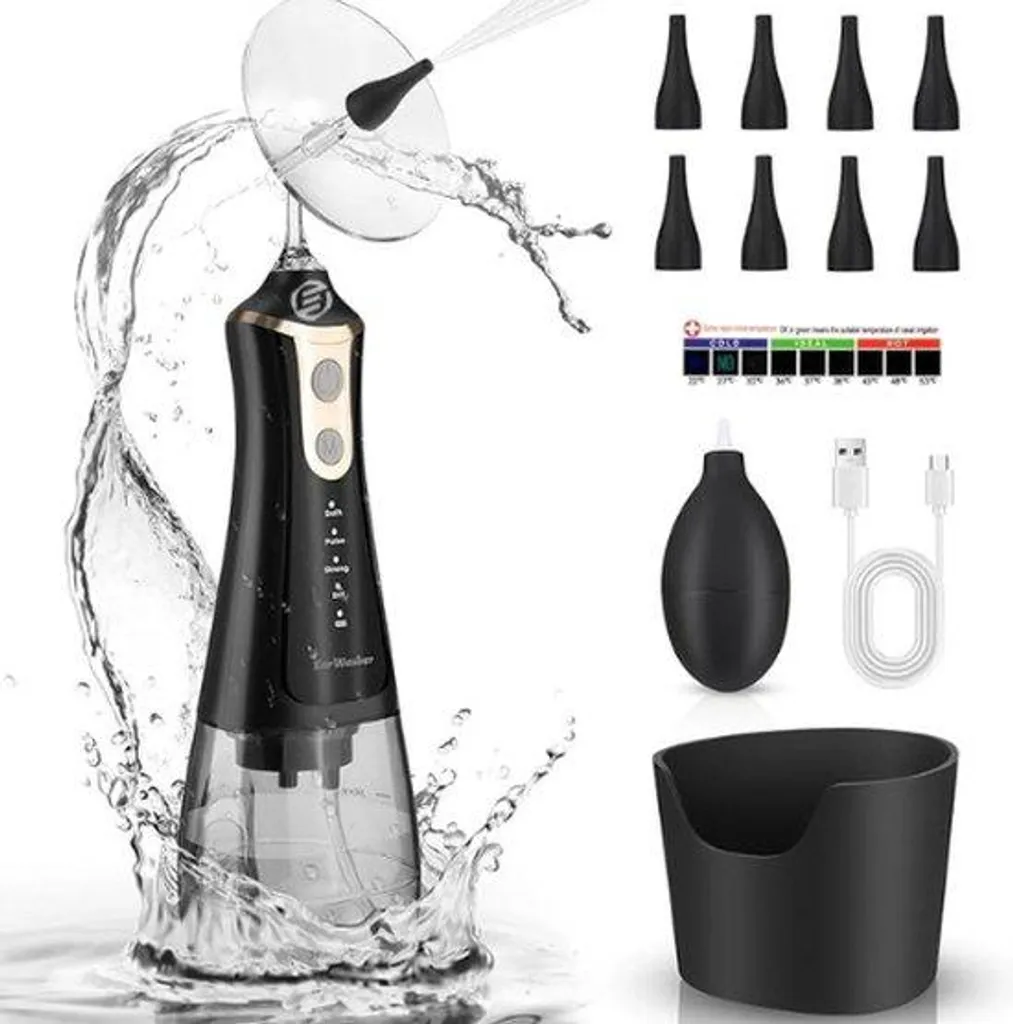 Nettoyeur d'oreilles ergonomique à pression douce pour toute la famille