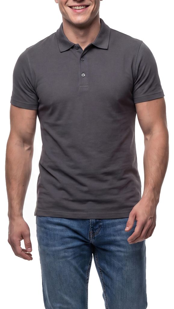Mivaro Herren Poloshirt einfarbig – Polo Shirt aus 100 % Produktbild 