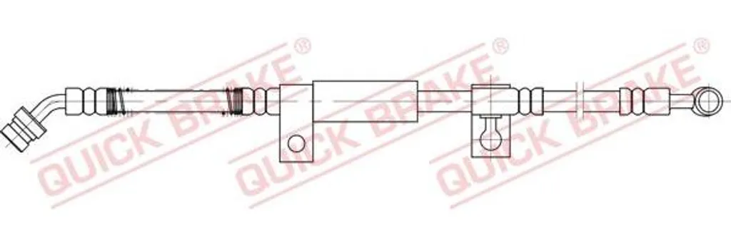 Flexible de frein pour entretien Kia Sorento Quick Brake 58.827 OE 5