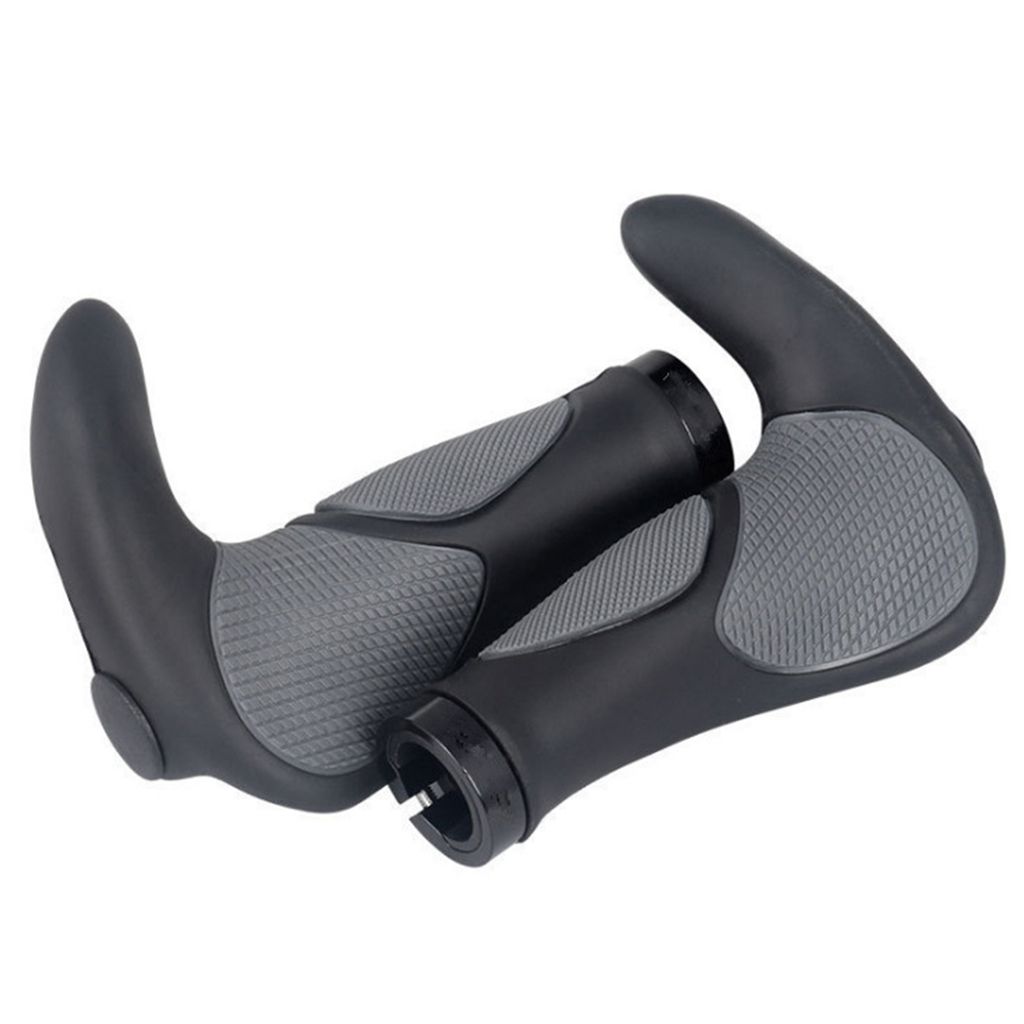 Stossfeste Fahrradlenkergriffe 22,2 mm Ergonomische Fahrradgriffe Rutschfeste Weichgummi-Lenkerabdeckung fuer Mountainbikes Rennraeder