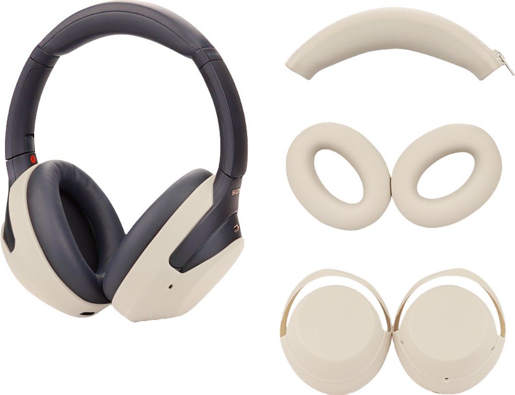 INF Muszle pałąka i nauszników do SONY WH-1000XM3/4 Beżowy Zdjęcie produktu 