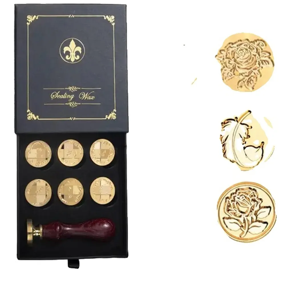 Kit ceralacca,Ceralacca | per ceralacca con lettera - Busta completa di ceralacca con perline di cera, cucchiaio scalda sigillo di cera e candele per artigianato