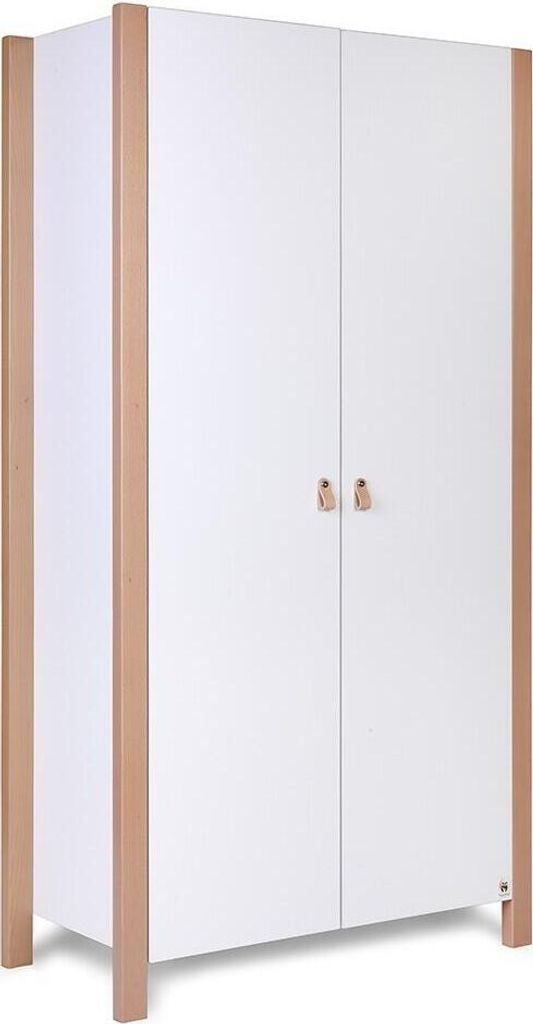 FURNLUX Kinderkleiderschrank Etude Weiss 96cm / Hauptfarbe: Weiß / Abmessungen: 96 x 179 x 47 cm