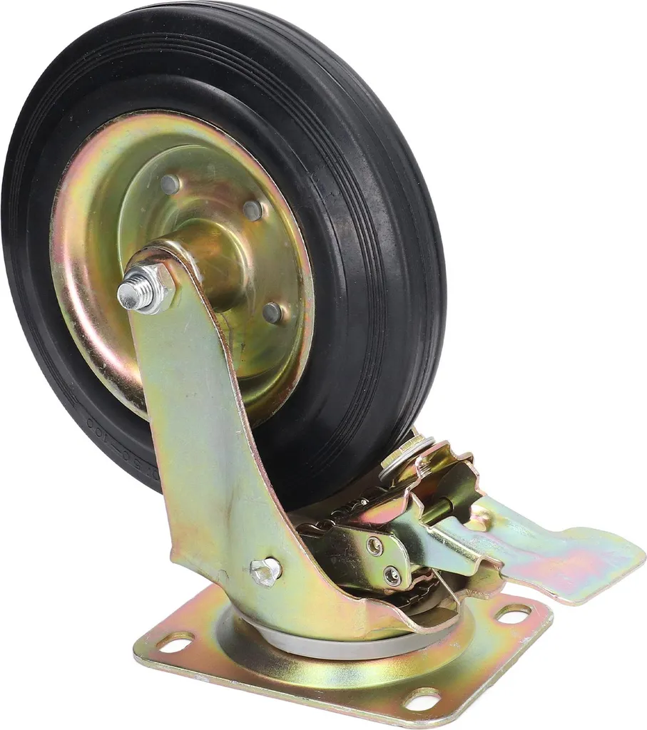 Roue pivotante anti-vibration 200 kg pour déplacement sans effort
