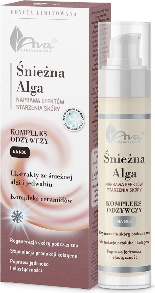 AVA Śnieżna Alga Kompleks odżywczy na noc, 50 ml
