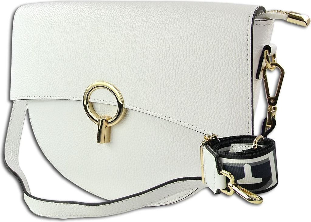 Toscanto Leder Tasche Umhängetasche Citytasche weiß OTT824UW