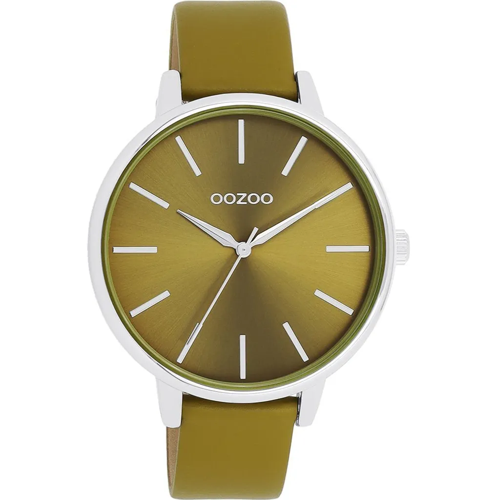 Montre Oozoo Femme vert olive UOC11298 : élégance et confort durable