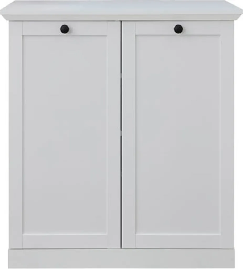 Optimisez votre espace : Commode Brax 2 portes blanche gain de place