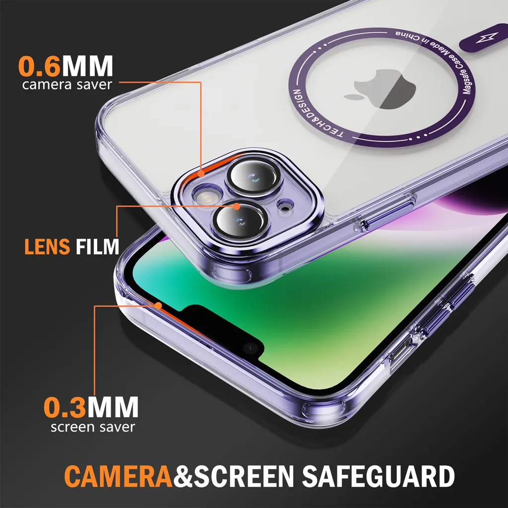Custodia ibrida magnetica Ringke Fusion per iPhone 17 Pro - Transparente