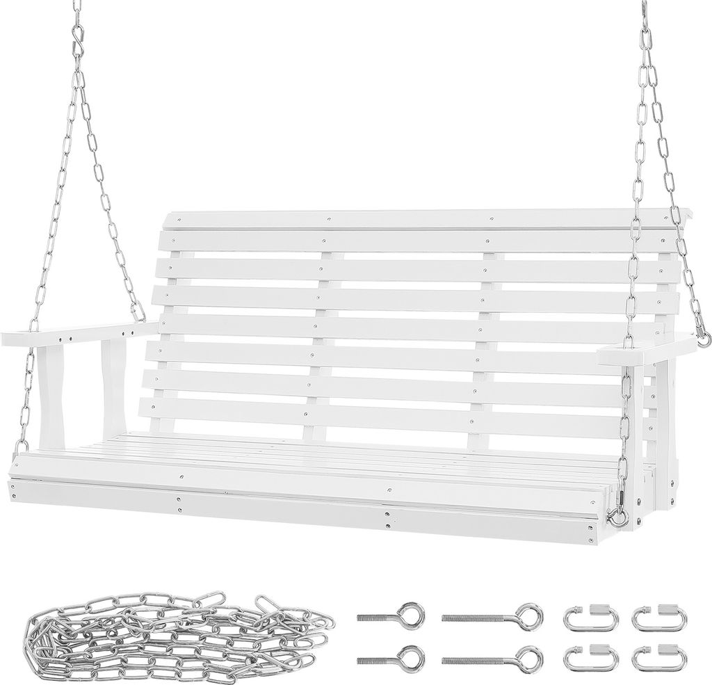 SucceBuy Balançoire de véranda de 4,5 pieds en bois, Image du produit 