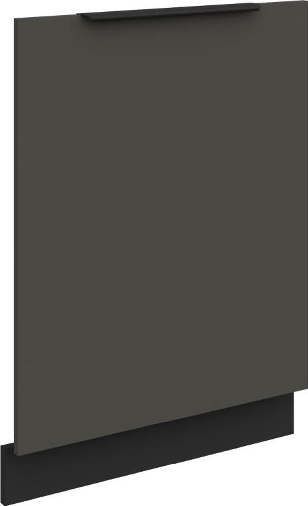 Tür für Einbaugeschirrspüler LUNARA – 60 x 72 cm, Graphit/Schwarz