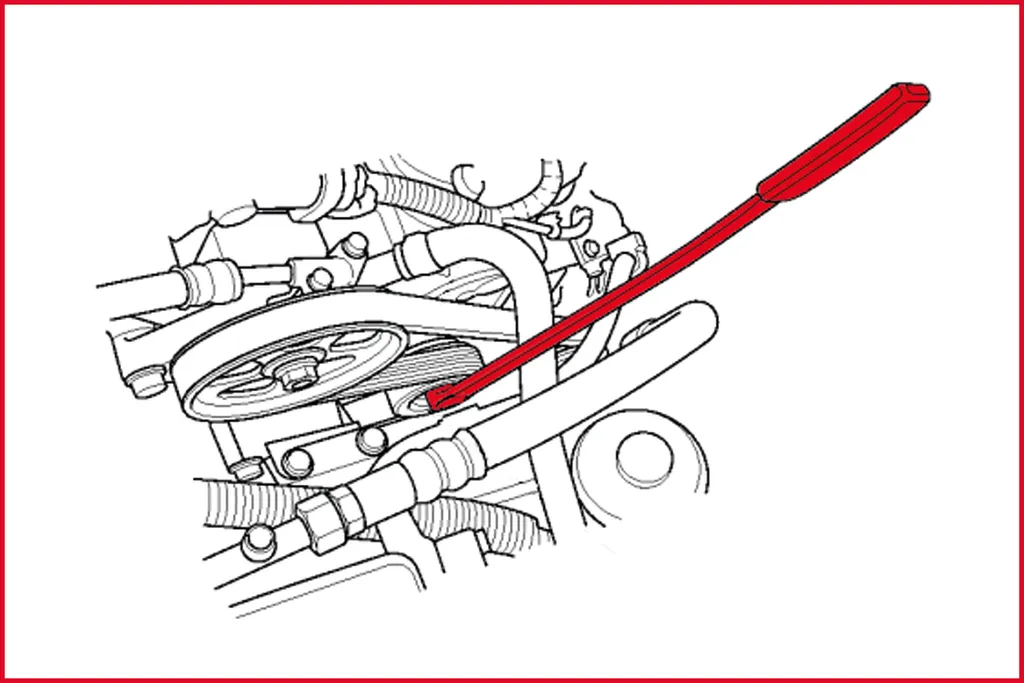 KS TOOLS Chiave per puleggia compressore Mercedes 10,0 mm - 150.1304