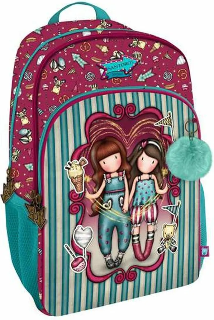 Zaino scuola Gorjuss Fireworks rosso granata (29 x 45 x 17 cm)