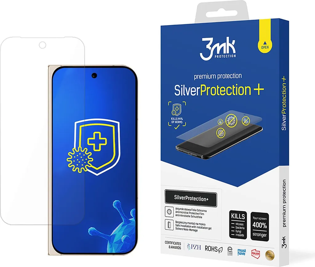 Pellicola 3mk SilverProtection+ per Google Pixel 9 Pro Fold (Fronte)