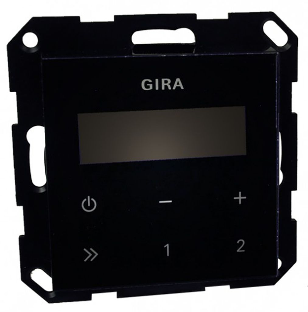 GIRA 228405 Radio Uhr Digital Schwarz (228405)