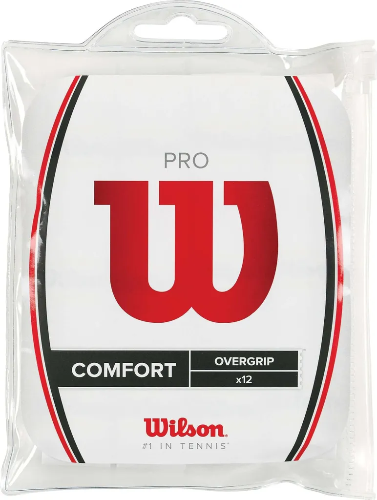 Wilson Pro Overgrip Blanc Pack de 12 Surgrips Tennis - 76260154800000