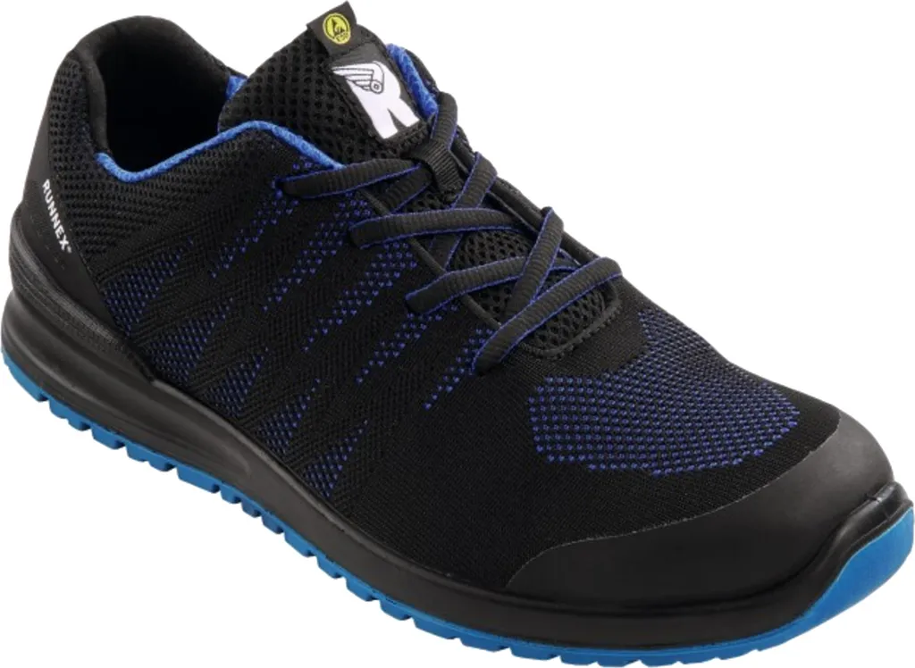 Baskets de sécurité basses SportStar S1P ESD coloris noir bleu 46