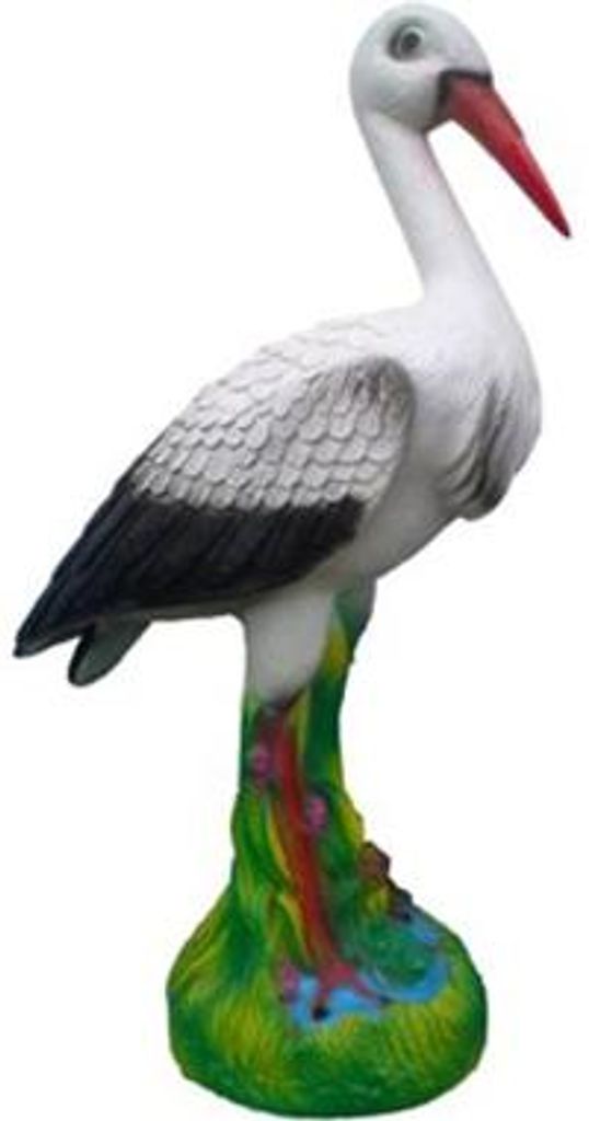 Abstrakter Storch Vogel Garten Dekoration Statue Skulpturen Figuren Skulptur Neu