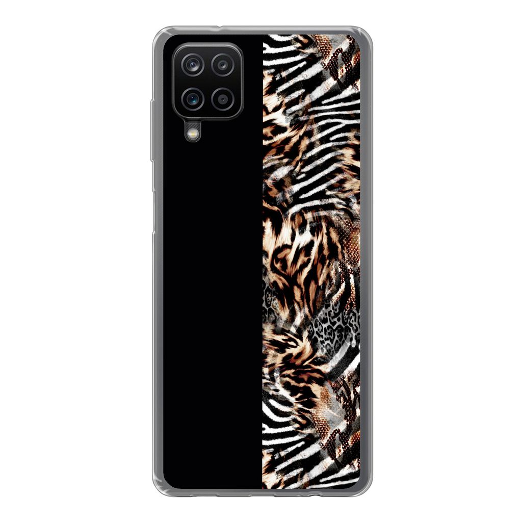 MuchoWow Handyhülle Schutzhülle Hülle für Samsung Galaxy A12 Mantel - Design - Tiere Silikon Softcase Handy Hülle - Bild