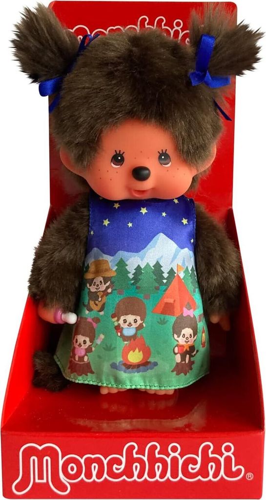 Monchhichi Mädchen 20cm  Camping Dress, Camping Girl, Produktbild 