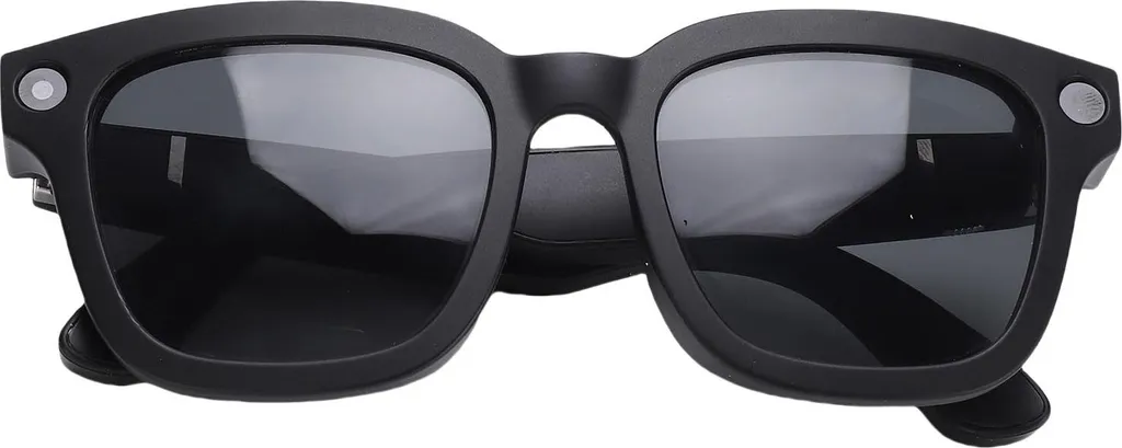 Lunettes de Soleil Connectées avec Caméra HD et Traducteur IA Noir