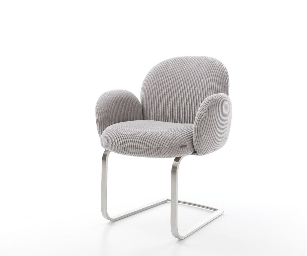 DELIFE Freischwinger Nube-Flex mit Armlehnen Cord Produktbild 