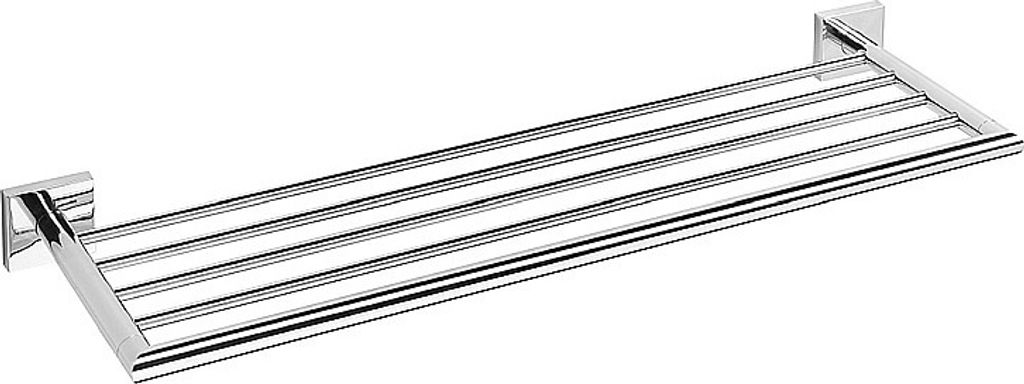 META Handtuchablage Messing Chrom poliert 655x55x215 mm für Bad & Küche >> zum Bohren