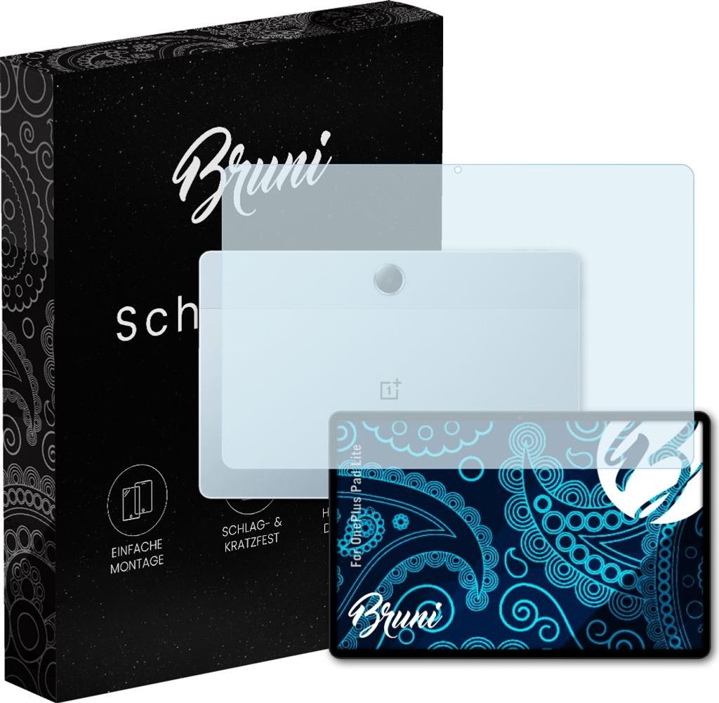 Bruni Basics-Clear 2x Schutzfolie kompatibel mit OnePlus Pad Lite Folie