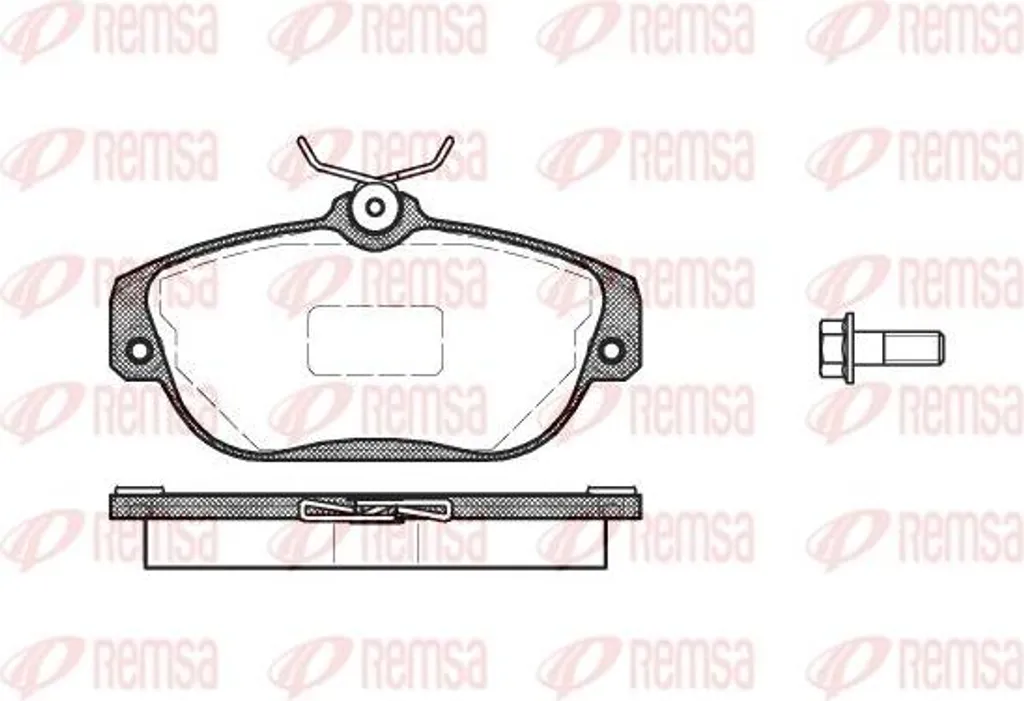 Plaquettes de frein pour entretien Volvo 940 et 960, modèle REMSA 0368.10