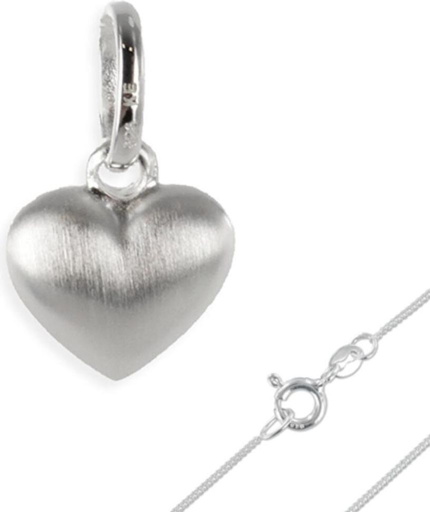 Kinderkette 925 Silber Kinder Kette Herz Anhänger Produktbild 