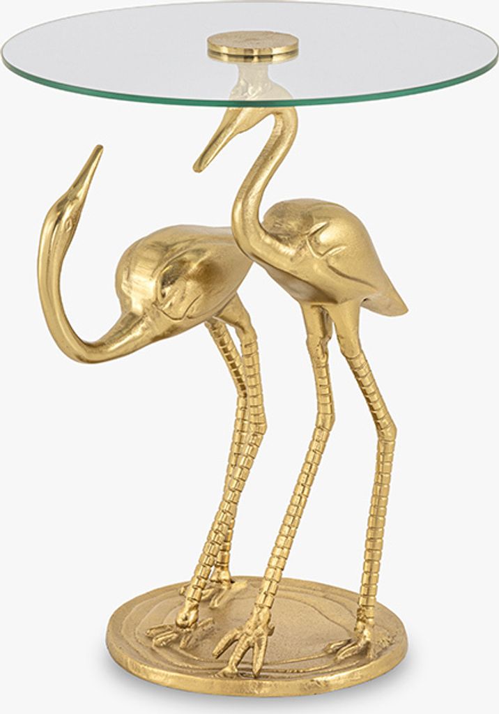riess-ambiente Runder Beistelltisch WILDLIFE CRANE 55cm Produktbild 