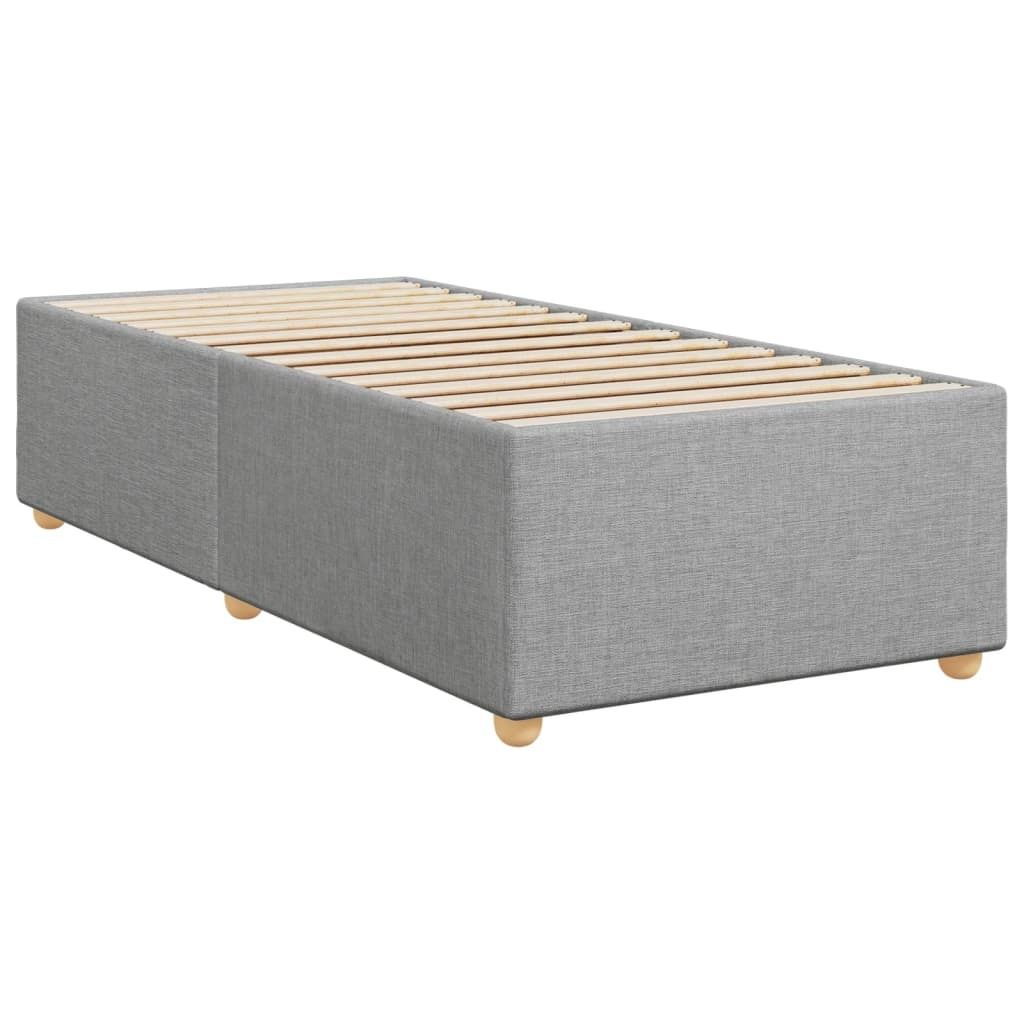"2026 MODERNE" Bettgestell Einzelbett - Gästezimmer - ohne Matratze Hellgrau 90x200 cm Stoff - Polsterbett Klassische Betten CC8591927