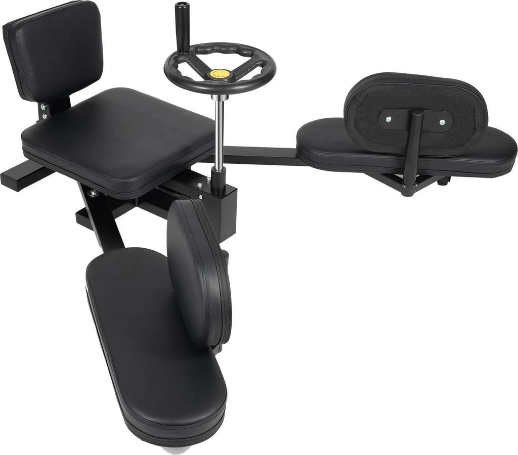 Beinspreizer Trainingsgerät - Split-Trainer - 180° Spagat - Mit Rückenlehne - Leise Rollen - Schwerlast-Konstruktion - Für Home Gym & Yoga - Sc...