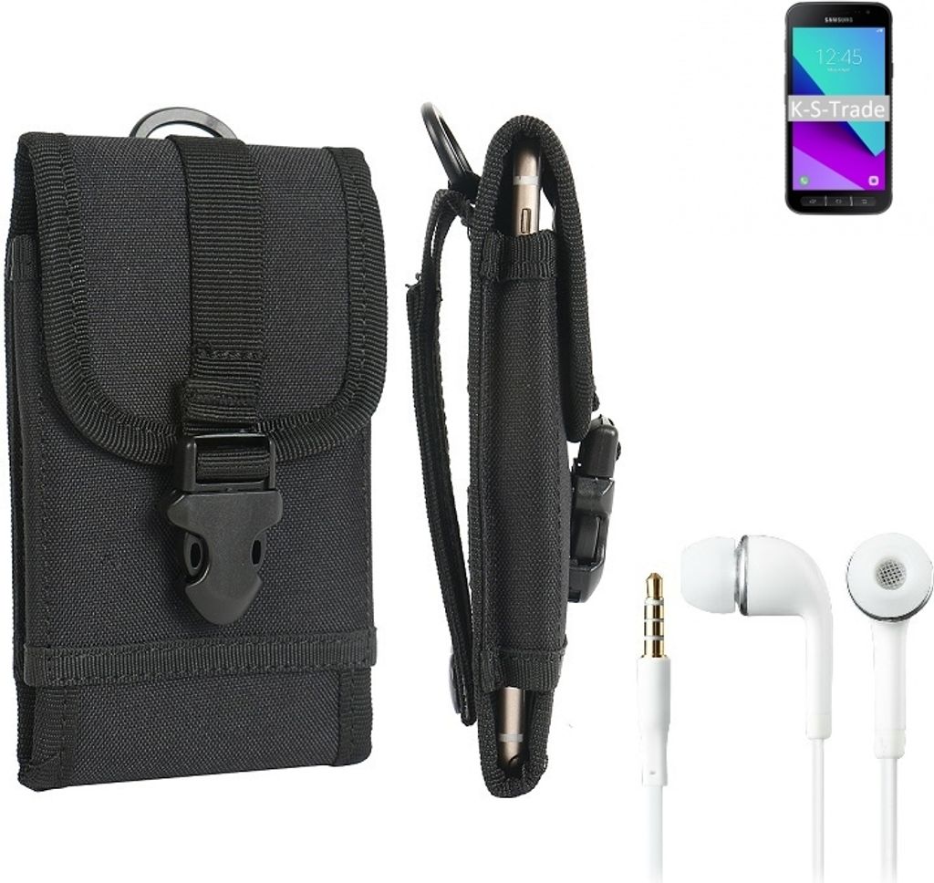 K-S-Trade Holster Schutz-Hülle kompatibel mit Samsung Galaxy Xcover 4 Gürteltasche Handy-Hülle Schutz Hülle Gürtel Tasche Handy Tasche outdoor