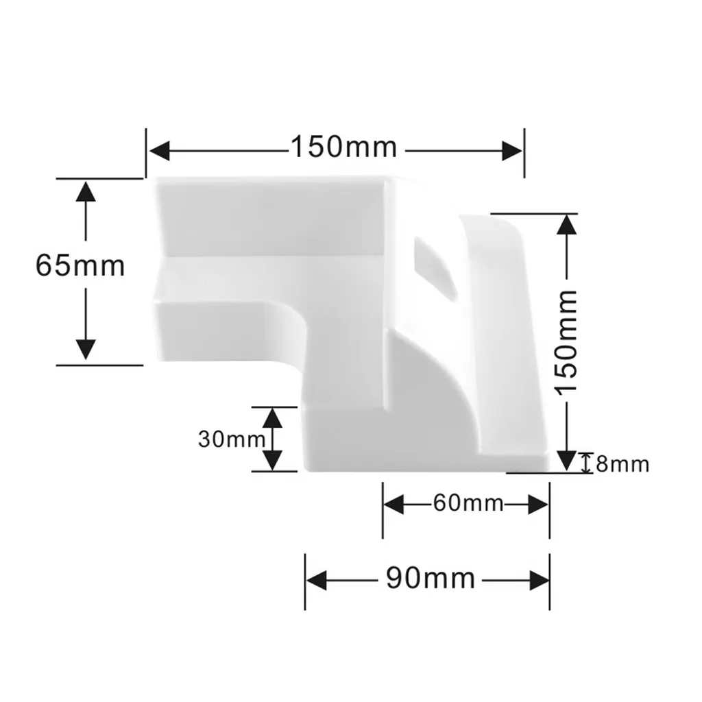 Kit Profilé d'Angle ABS Blanc 150x150mm Offgridtec Haute Résistance