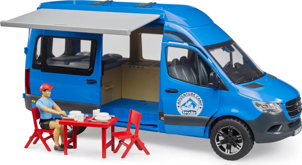 Fourgon aménagé miniature MB Sprinter Bruder pour enfant dès 3 ans