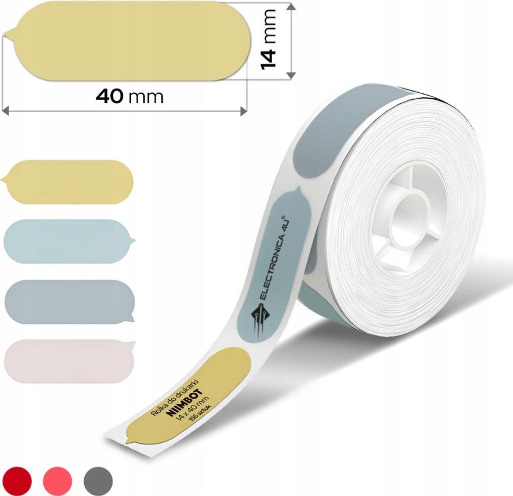 Selbstklebende Etiketten Thermosticker Niimbot D11 D110 D101 H1S 14x40