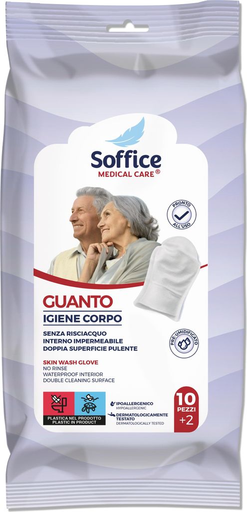 Soffice Medical Care - Guanti Saponati Monouso per Anziani Immagine del prodotto 