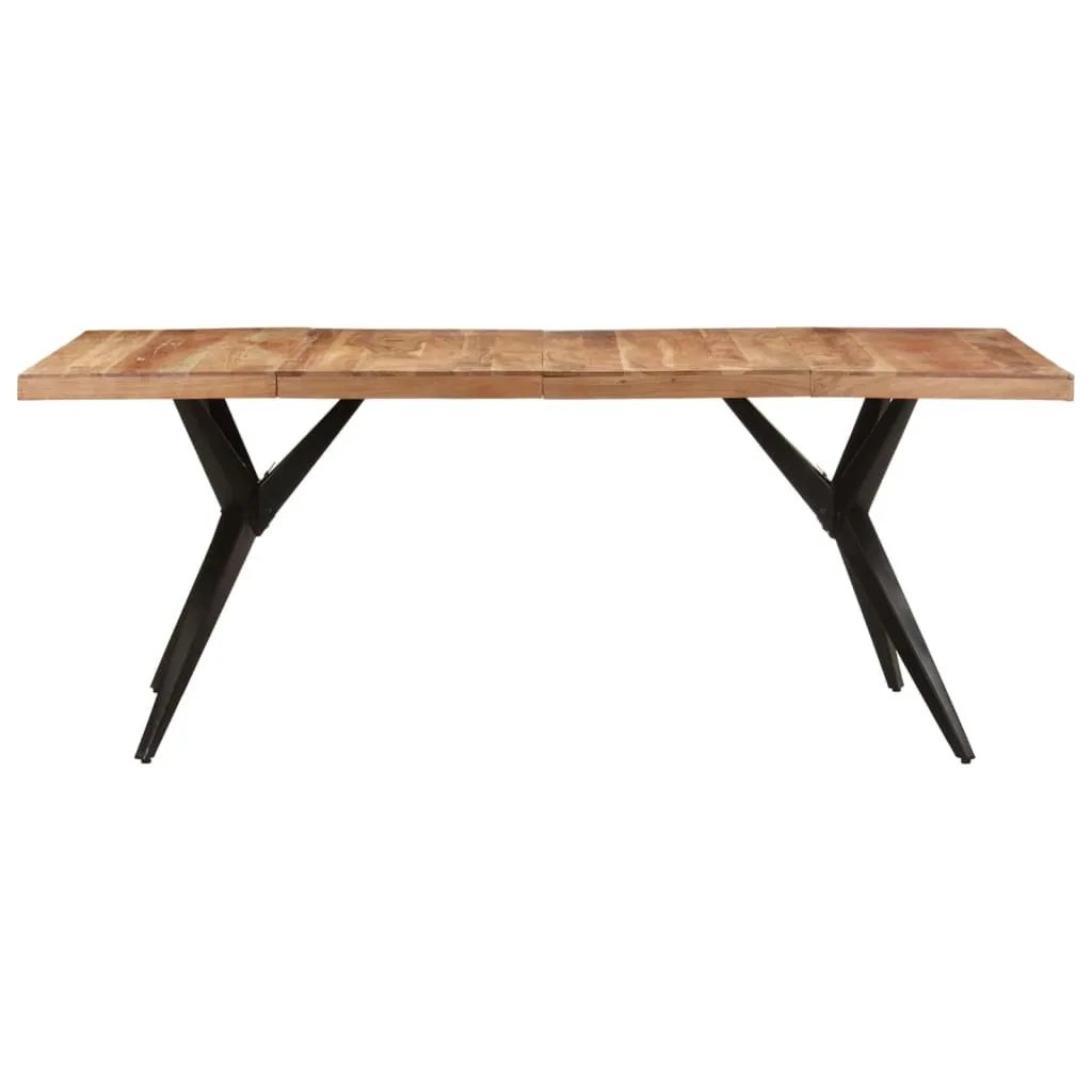 Grande Table à Manger Rectangulaire en Bois Massif d'Acacia vidaXL
