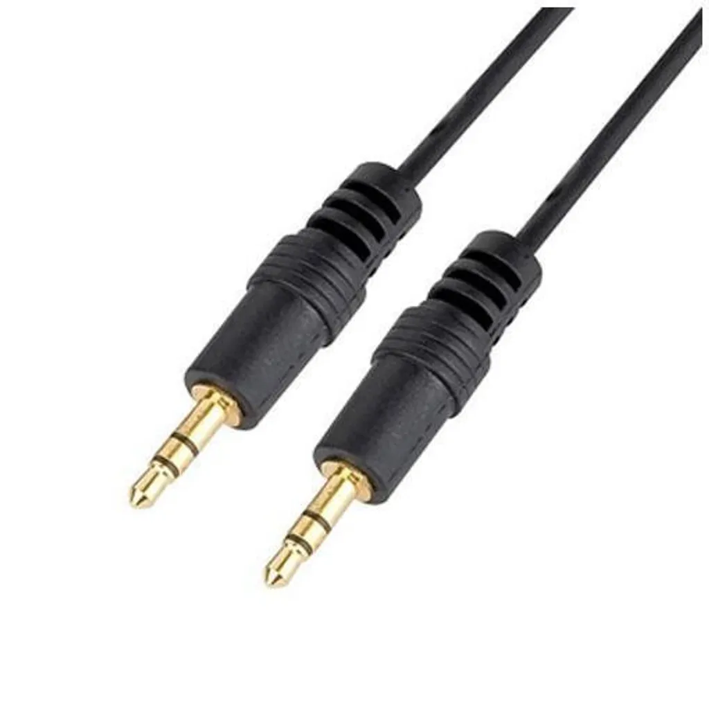 Rallonge audio jack 3.5mm anti-grésillement Nilox noir de 3 mètres