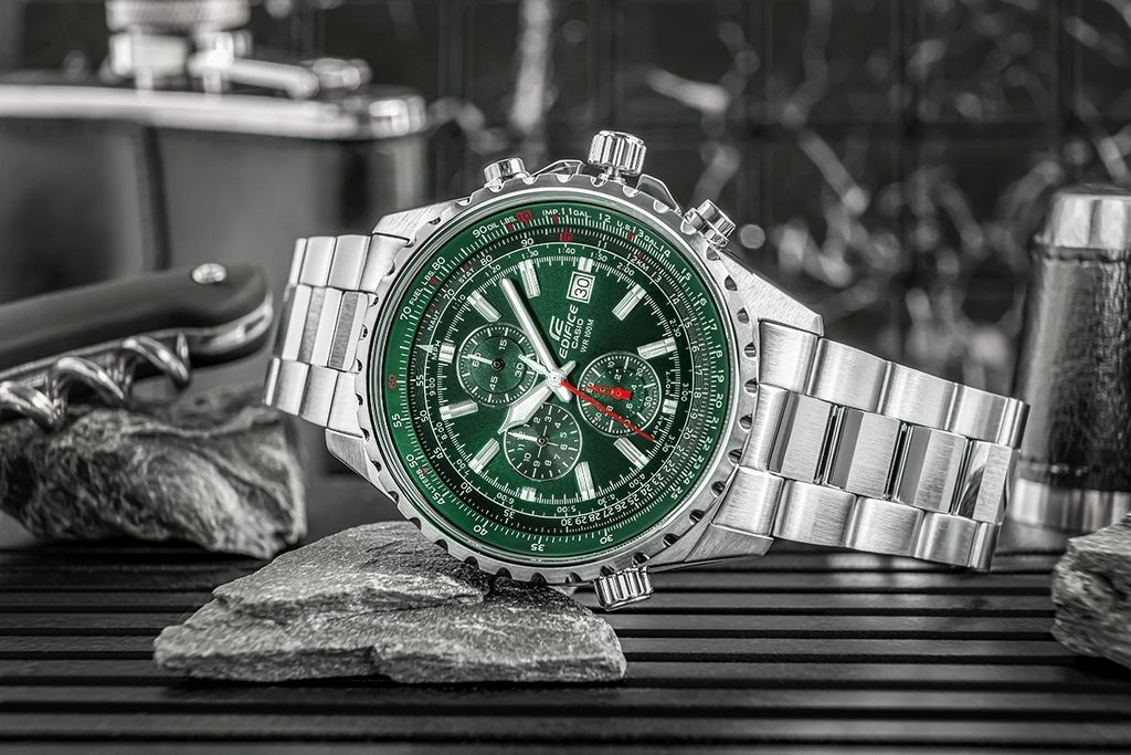 Casio EF-527D-3AVUEF Uni-Armbanduhr, Edelstahl-Gehäuse, Produktbild 14