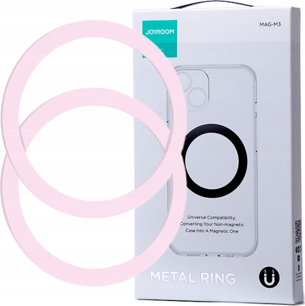 Joyroom Metal Smartphone Magnetic Ring Set 2 Pcs. Rose Image du produit 