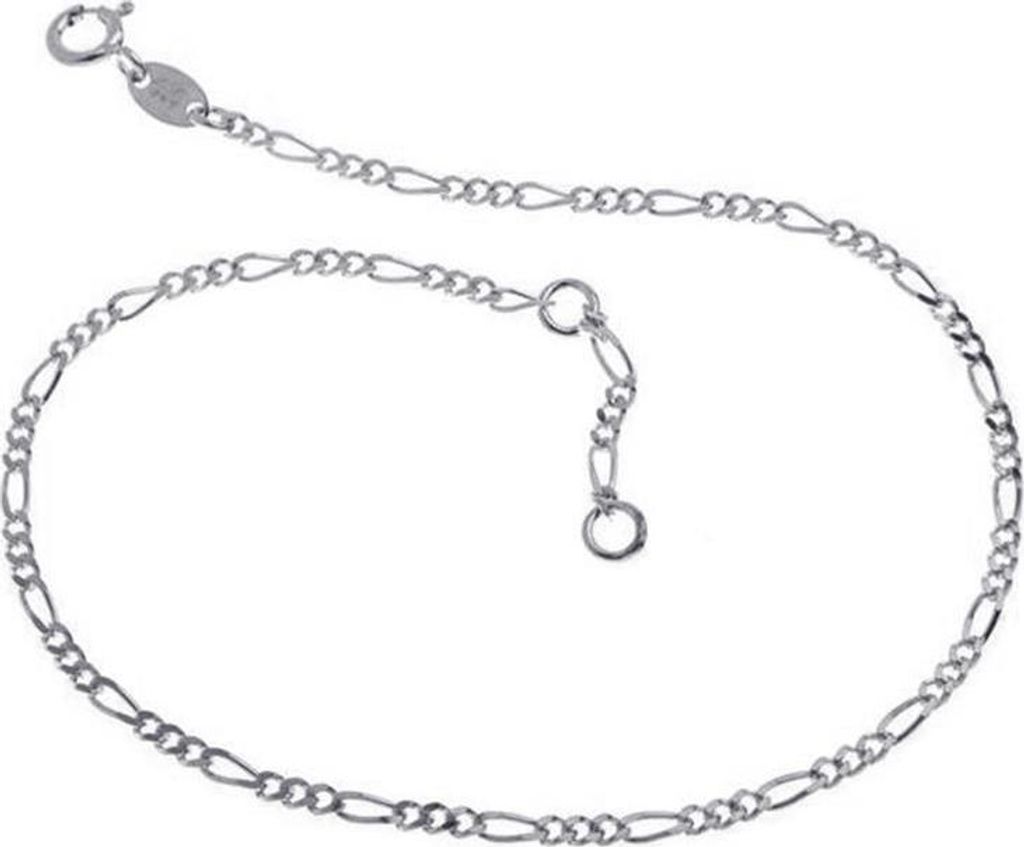 SILBERKETTEN STORE Fußkette Figaro 2,2mm - 925 Silber, Länge wählbar von 23-30cm - 23cm