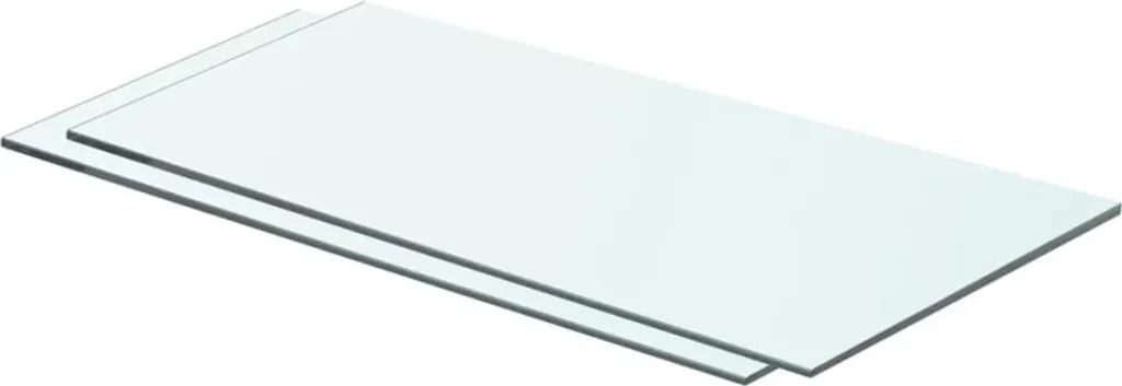 Étagères flottantes en verre 60 x 25 cm pour salon et salle de bain x2