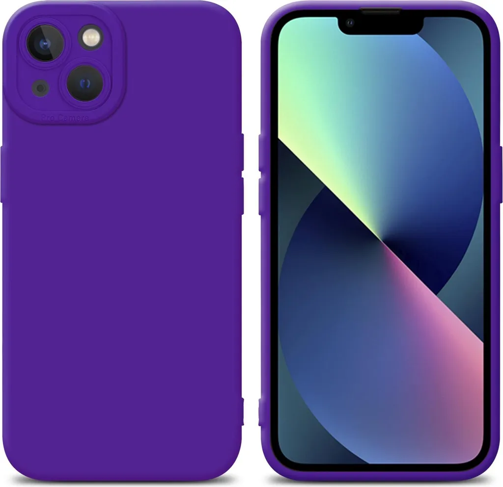 Custodia Cadorabo per Apple iPhone 14 PLUS custodia protettiva in silicone TPU viola custodia per telefono cellulare