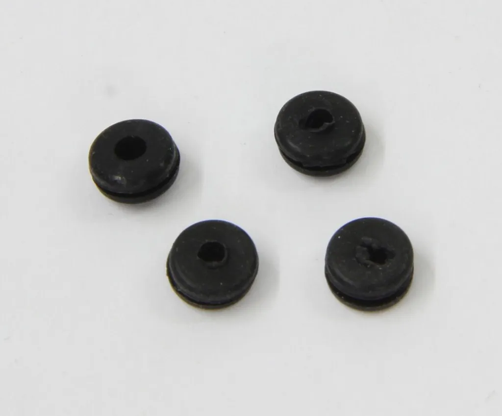 Jamara Oeillets en caoutchouc 2,5 x 5 mm Lot de 4 - Protection câbles