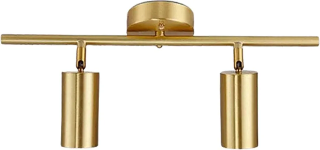SensaHome FCMX774-A-GD Spots à poser Or 2 flammes 50x21cm GU10