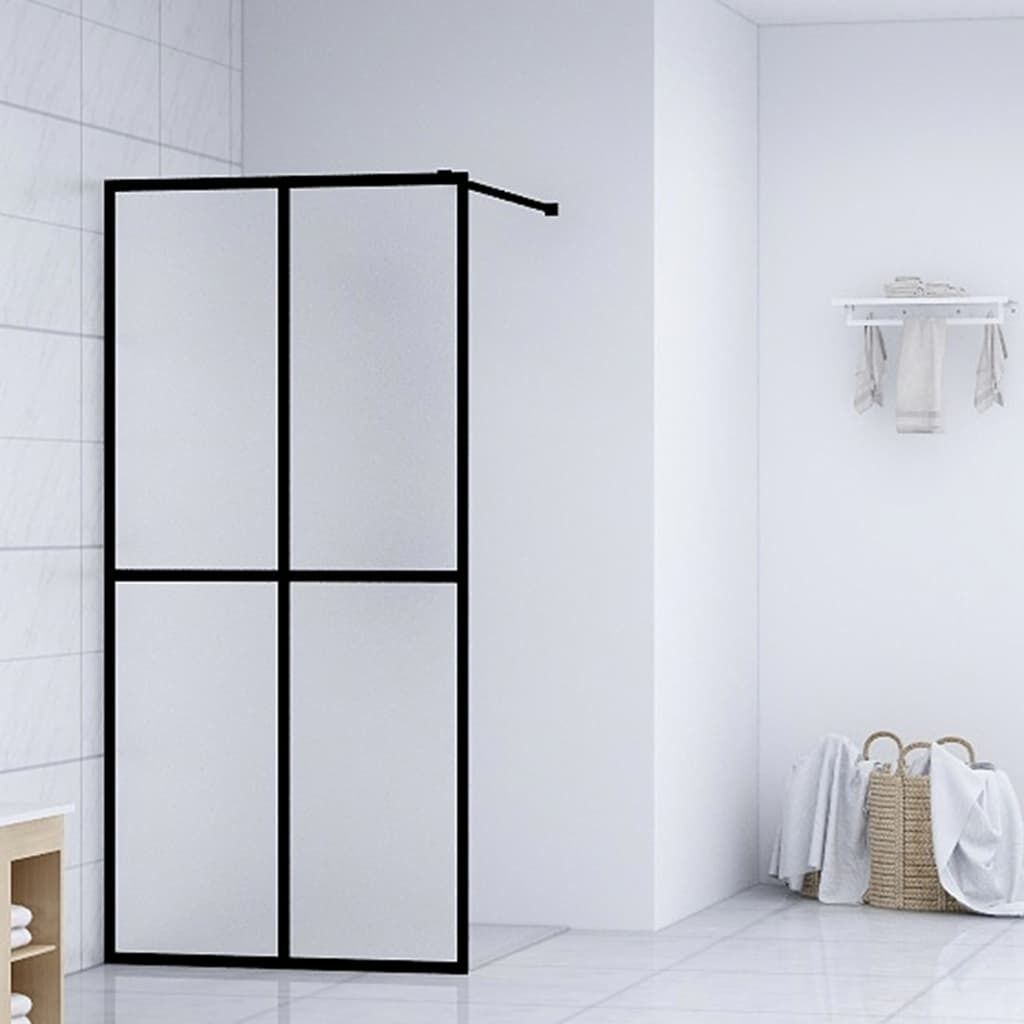 "im Angebot" Duschwand für Walk-in Dusche Mattes Sicherheitsglas 80x195 cm - Duschabtrennungen CC693